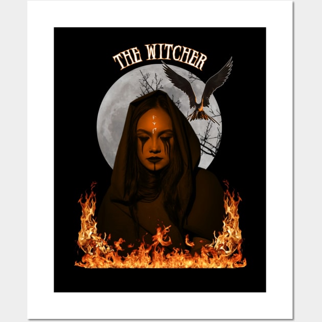 the witch Wall Art by witcher store